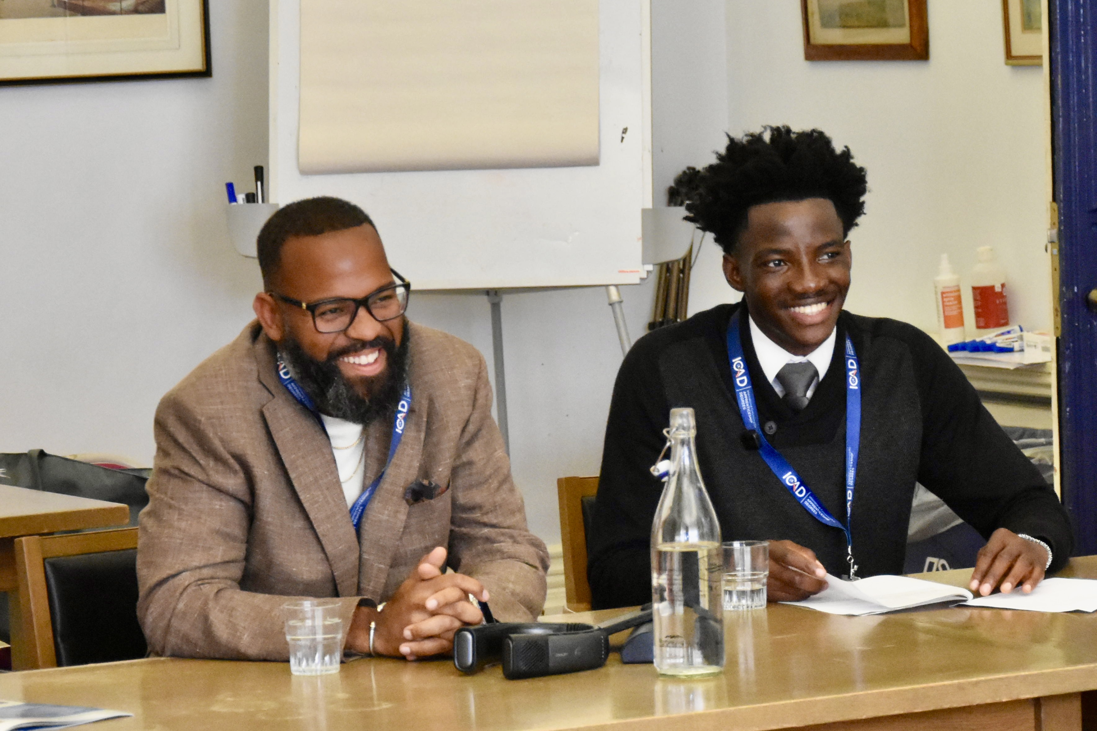 Taikein Cooper (left) and Iyioluwa Adesan (right) at ICAD 2026, University of Oxford
